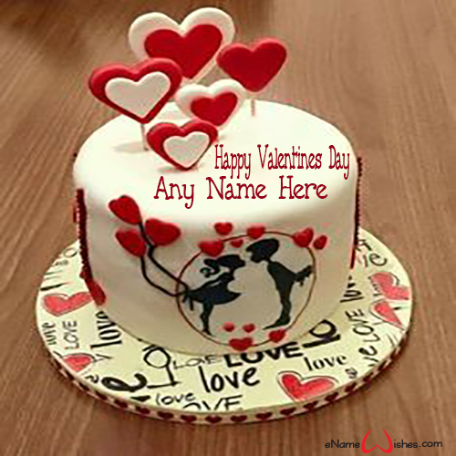 Best Love Wish Name Cake For Valentines Day Name Birthday Cakes