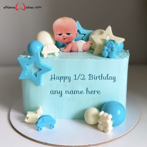 birthday cake for baby boy 2 year with name