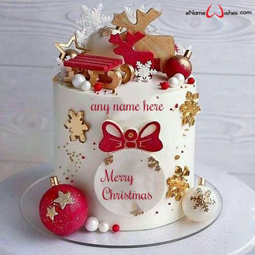 Christmas Cake with Name Generator Online Free Name Birthday Cakes