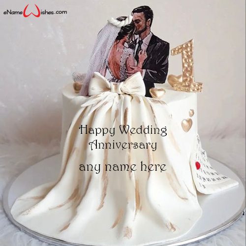 Free Romantic Anniversary Cake With Name Name Birthday Cakes Write Name On Cake Images 