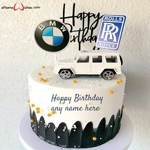 Happy Birthday Cake for Man with Name Edit Name Birthday Cakes