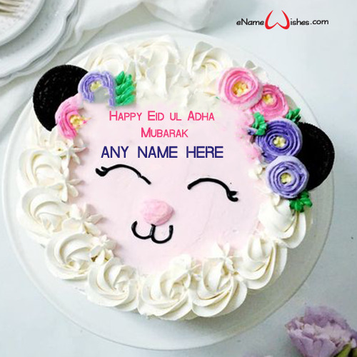 Write Name On Eid Ul Adha Mubarak Cake Name Birthday Cakes Write Name On Cake Images