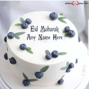 Rose Flower Eid Cake with Name - Name Birthday Cakes - Write Name on ...