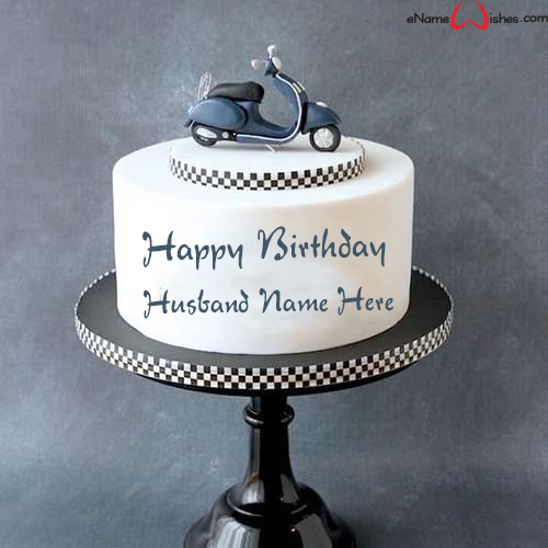 Amazing Vespa Birthday Name Cake Enamewishes