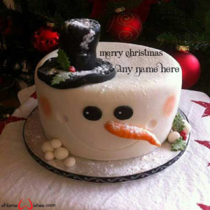 Happy Christmas Wishes Images 2021 Cake Design with Name - Name ...