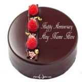 Cool-Chocolate-Anniversary-Name-Wish-Cake