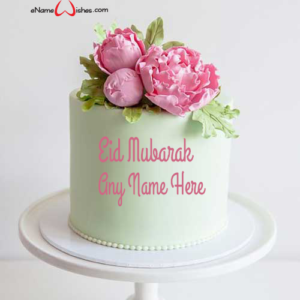 Best Eid Mubarak Cake with Name Generator - Name Birthday Cakes - Write ...