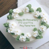 Happy-5th-Wedding-Anniversary-Name-Wish-Cake
