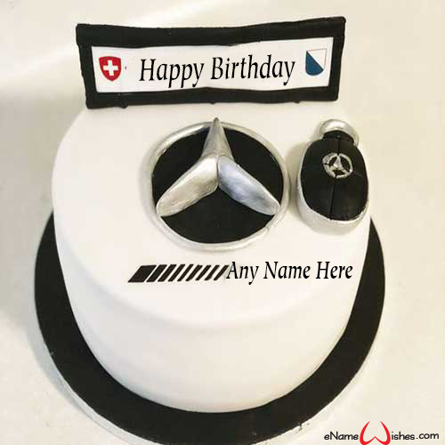Personalised Edible Mercedes Benz Car Cake Topper Wafer Paper/Icing Paper