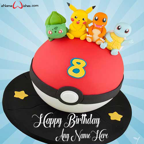 Pokemon Name birthday Cake - Best Wishes Birthday Wishes With Name