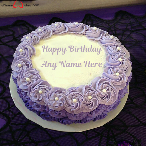 Violet Roses Birthday Cake For Lover - Best Wishes Birthday Wishes With ...