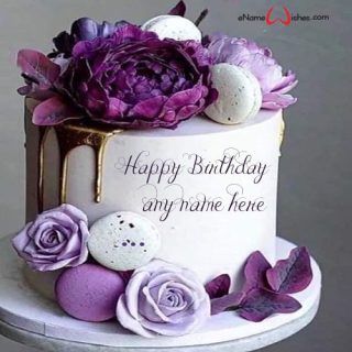 add name on birthday cake image
