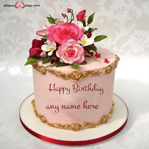 Add Text Photo Editing Online Birthday Cake - Best Wishes Birthday Wishes  With Name
