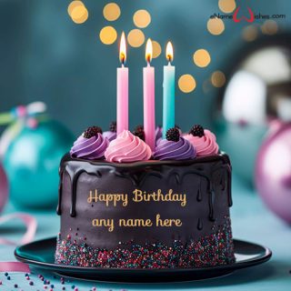 ai generated birthday cake with name edit