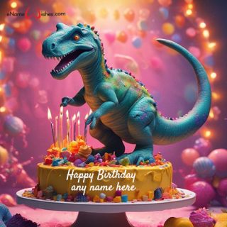 ai generated birthday wishes cake with name