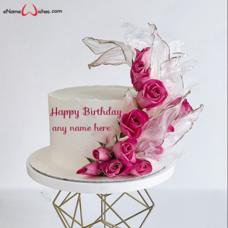 beautiful birthday cake design with name editable