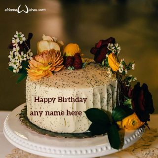 beautiful happy birthday cake for someone special with name