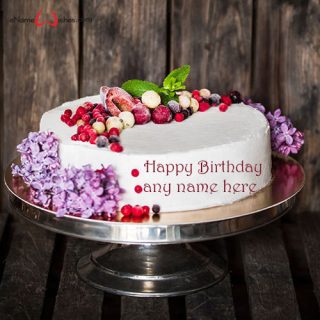 beautifully decorated birthday cake image with name