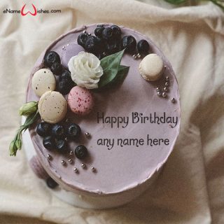 beautifully decorated birthday cake with name here