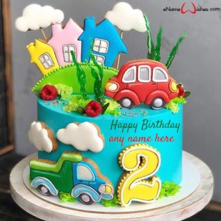 best birthday cake for 2 year old boy with name