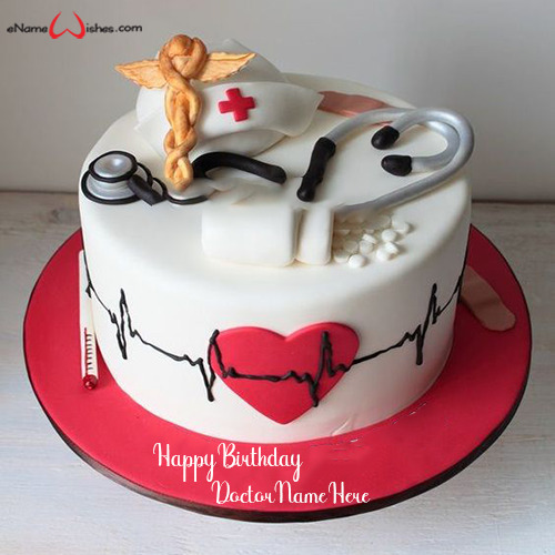 Buy Female Doctor Birthday Cake Online in Delhi NCR : Fondant Cake Studio