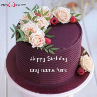 birthday cake for special person with name edit