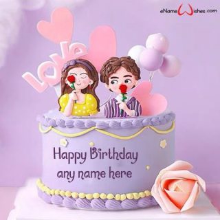 birthday cake for special person with name edit