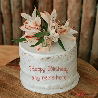 birthday cake wishes with name create on image