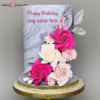 birthday cake wishes with name editor