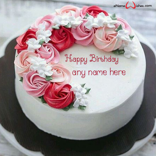 Birthday Cake with Name Editing Online - Name Birthday Cakes - Write ...