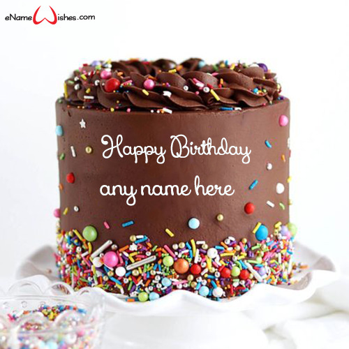 Happy Birthday Chocolate Cake With Pic Edit