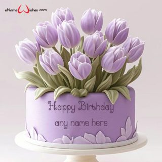 birthday wishes cake image with custom name online