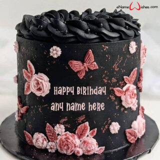 black-birthday-cake-for-him-with-name