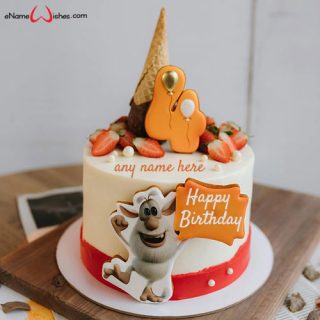 booba birthday cake image with name edit