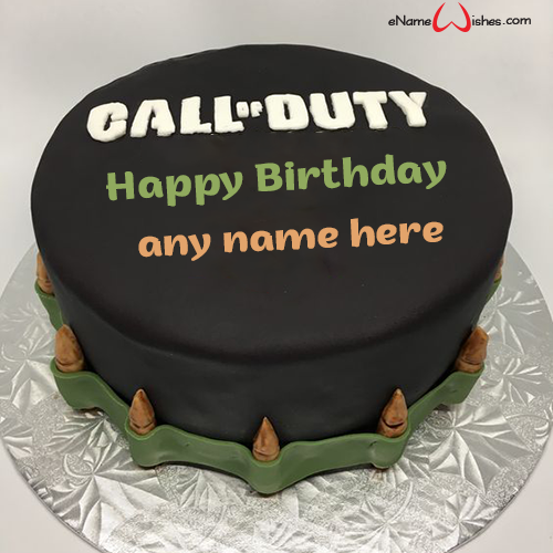 Call Of Duty Mobile Cake With Name Enamewishes