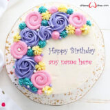 Birthday Cake With Name - Write Name on Happy Birth Day Image