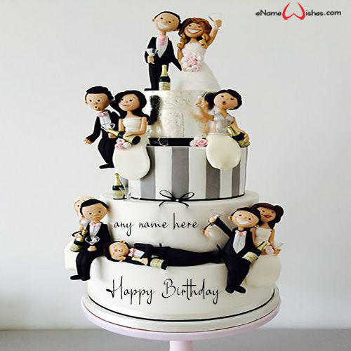 Romantic Couple Designer Cake - DP Saini Florist