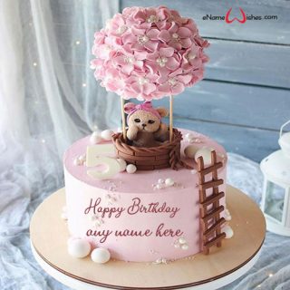 creative birthday wishes cake with name editing for lover