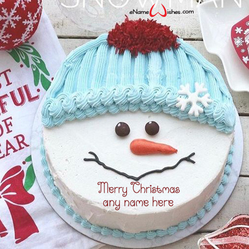 Snowman cake. A cake with fondant icing featuring a winter design. |  CanStock