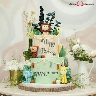 decorated birthday cake image with name on it