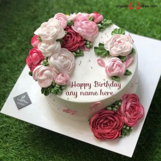 editable birthday cake with name edit
