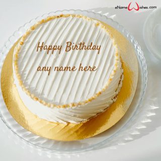 elegant birthday cake with name edit online free