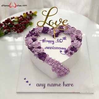 happy 10th wedding anniversary wishes for husband with name