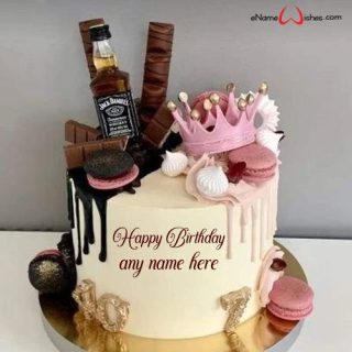 happy birthday cake design for girl with name