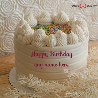 happy birthday cake design pic with name edit