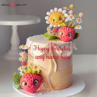 happy birthday cake for kids with name