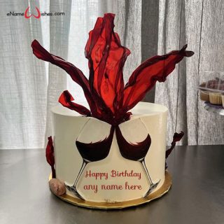 happy birthday cake maker with name