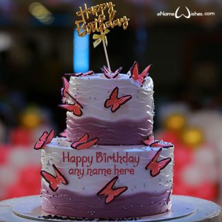 happy birthday cake topper with name create online free