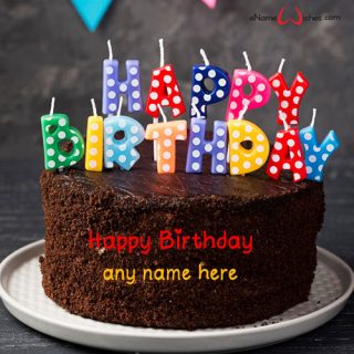 happy birthday cake with custom name online