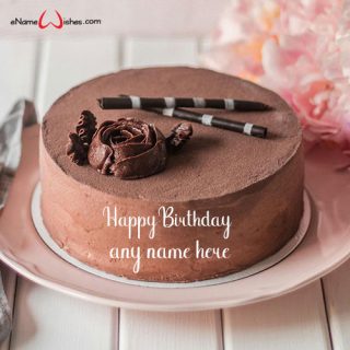 happy birthday greeting message with name cake